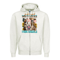 Oatmeal Heather Just A Girl Who Loves Farm Animals Zipper Hoodie - BundleAndBundleShop