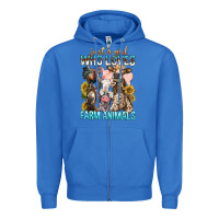 True Royal Just A Girl Who Loves Farm Animals Zipper Hoodie - BundleAndBundleShop