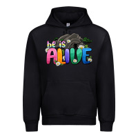 Black Easter Day He is alive Urban Hoodie - OliviaCreatesArt