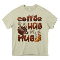 Mossy coffee is a hug in a mug Heavy Core Tee - BarkalooDesign