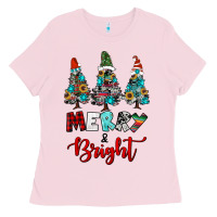 Western Trees Merry And Bright Christmas Ladies Tee | Teevron