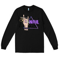 Black nail hustler Long Sleeve Tee - MaliasSmallBusiness