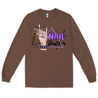 Chestnut nail hustler Long Sleeve Tee - MaliasSmallBusiness