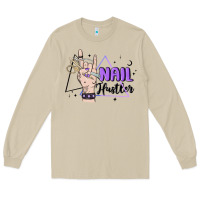 Mushroom nail hustler Long Sleeve Tee - MaliasSmallBusiness