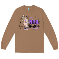 Toasted Coconut nail hustler Long Sleeve Tee - MaliasSmallBusiness