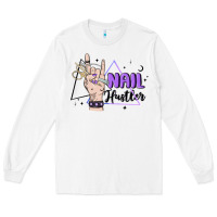 White nail hustler Long Sleeve Tee - MaliasSmallBusiness