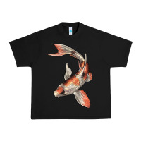 Black Koi Fish Urban Heavy Tee - LillyAllenDesigns