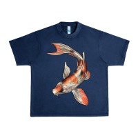 Navy Koi Fish Urban Heavy Tee - LillyAllenDesigns