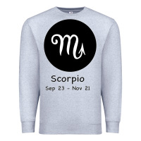 Heather Grey Scorpio Horoscope Premium Sweatshirt - Bettercallsaul