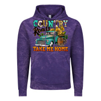 Cloud Purple country roads take me home vintage truck Vintage Hoodie - Jasminsmagicworld
