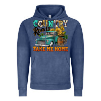 Vintage Denim country roads take me home vintage truck Vintage Hoodie - Jasminsmagicworld