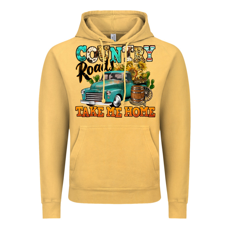 Country Roads Take Me Home Vintage Truck Vintage Hoodie by Jasminsmagicworld | Teevron