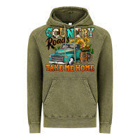 Vintage Olive country roads take me home vintage truck Vintage Hoodie - Jasminsmagicworld