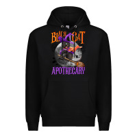 Black Black cat apothecary Premium Hoodie - NancyCooperArtShop