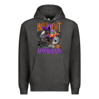 Charcoal Heather Black cat apothecary Premium Hoodie - NancyCooperArtShop