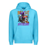 Ocean Blue Black cat apothecary Premium Hoodie - NancyCooperArtShop