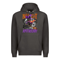Smoke Black cat apothecary Premium Hoodie - NancyCooperArtShop