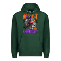 Sports Green Black cat apothecary Premium Hoodie - NancyCooperArtShop
