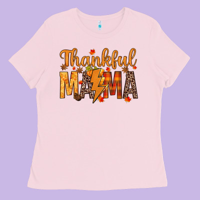 Thankful Mama Ladies Tee Designed By Texasbilliewilder