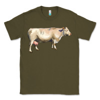 Army Green charolais cattle Classic Tee - LillyAllenDesigns