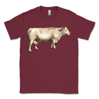 Burgundy charolais cattle Classic Tee - LillyAllenDesigns