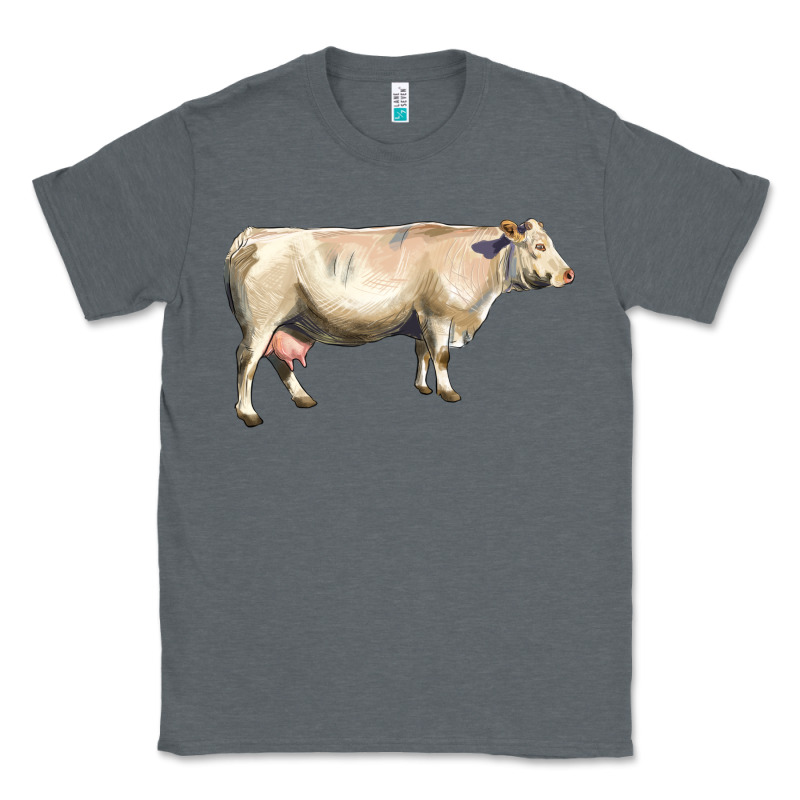 Charolais Cattle Classic Tee by LillyAllenDesigns | Teevron