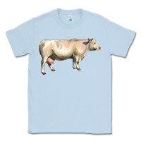 Dusty Blue charolais cattle Classic Tee - LillyAllenDesigns