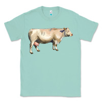 Seafoam charolais cattle Classic Tee - LillyAllenDesigns