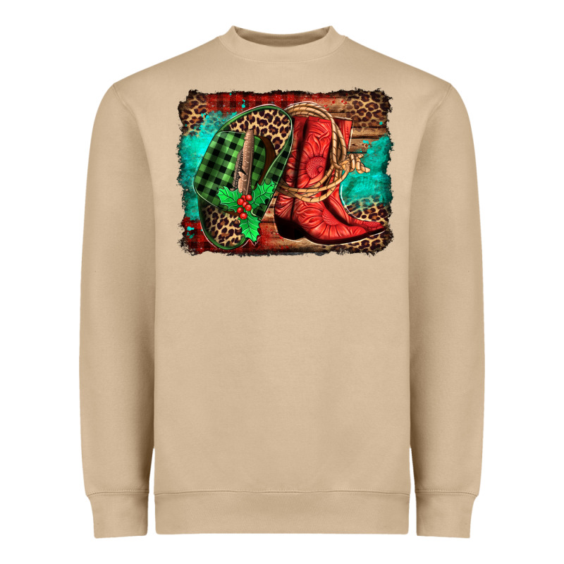 Country Boots Christmas Heavyweight Sweatshirt by Jasminsmagicworld | Teevron