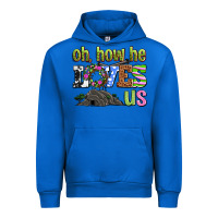 Cobalt Easter Day Oh he loves us Urban Hoodie - OliviaCreatesArt