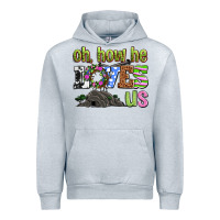 Heather Grey Easter Day Oh he loves us Urban Hoodie - OliviaCreatesArt