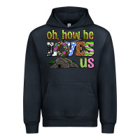 Navy Easter Day Oh he loves us Urban Hoodie - OliviaCreatesArt