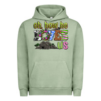 Pigment Oil Green Easter Day Oh he loves us Urban Hoodie - OliviaCreatesArt