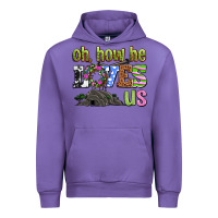 Tulip Easter Day Oh he loves us Urban Hoodie - OliviaCreatesArt