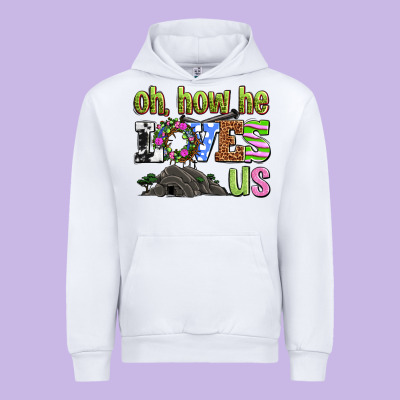 Easter Day Oh He Loves Us Urban Hoodie Designed By Oliviacreatesart