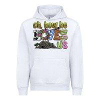 White Easter Day Oh he loves us Urban Hoodie - OliviaCreatesArt