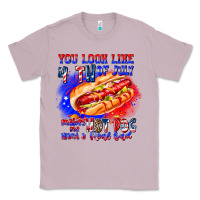 Lilac You Look Like 4th of july makes me hot dog want a Classic Tee - CowhideDigitalArt