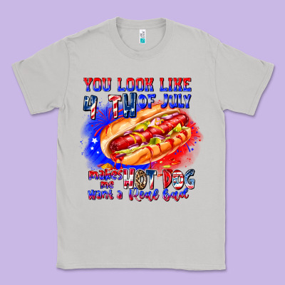 You Look Like 4th Of July Makes Me Hot Dog Want A Classic Tee Designed By Cowhidedigitalart