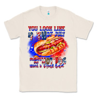 Natural You Look Like 4th of july makes me hot dog want a Classic Tee - CowhideDigitalArt