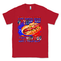 Red You Look Like 4th of july makes me hot dog want a Classic Tee - CowhideDigitalArt