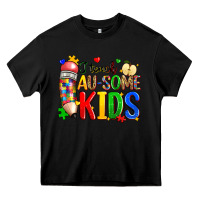 Black i teach au some kids Heavy Core Tee - Zillion Design Studio