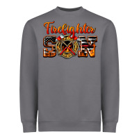 Storm American Flag Firefighter Son Heavyweight Sweatshirt - LillyAllenDesigns