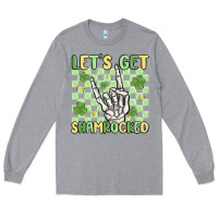 Heather Grey let's get shamrocked Long Sleeve Tee - MaliasSmallBusiness