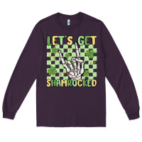 Plum let's get shamrocked Long Sleeve Tee - MaliasSmallBusiness