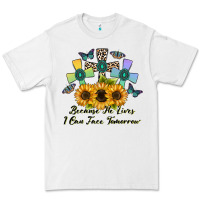 White because he lives i can face tomorrow Premium Tee - CowhideDigitalArt