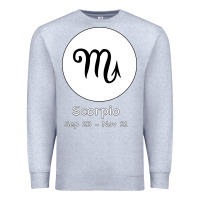 Heather Grey Scorpio Horoscope Premium Sweatshirt - Bettercallsaul