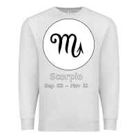 Oatmeal Heather Scorpio Horoscope Premium Sweatshirt - Bettercallsaul