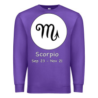 Purple Scorpio Horoscope Premium Sweatshirt - Bettercallsaul