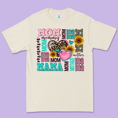 Mom Mama Mommy With Hearts Premium Tee Designed By Adodesignshop