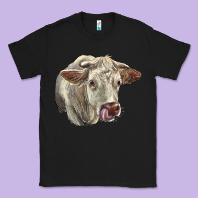 Charolais Cattle Face Classic Tee Designed By Lillyallendesigns